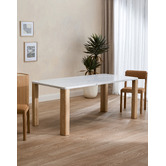 Temple &amp; Webster Ronan Marble Dining Table