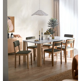 Temple &amp; Webster Alex Solid Oak Wood Dining Chairs