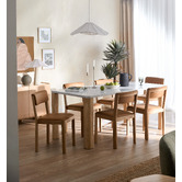 Temple &amp; Webster Ronan Marble Dining Table