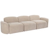 Temple &amp; Webster Cami 4 Seater Chenille Modular Sofa