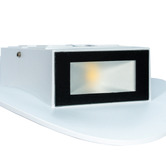 Temple &amp; Webster White Hollis Aluminium LED Wall Light