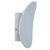 Temple &amp; Webster White Hollis Aluminium LED Wall Light