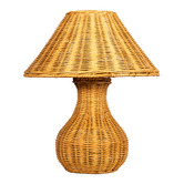 Temple &amp; Webster 36cm Bobbi Rattan Table Lamp