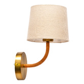 Temple &amp; Webster Kala Linen Wall Light