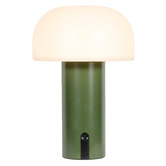Temple &amp; Webster Jaden Metal Mushroom LED Cordless Touch Table Lamp