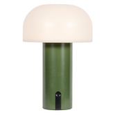 Temple &amp; Webster Jaden Metal Mushroom LED Cordless Touch Table Lamp
