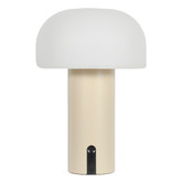Temple &amp; Webster Jaden Metal Mushroom LED Cordless Touch Table Lamp