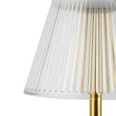 Temple &amp; Webster Halston Iron &amp; Clear Strip Glass Cordless LED Table Lamp