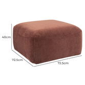 Temple &amp; Webster Cami Chenille Ottoman