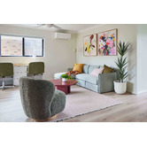 Temple &amp; Webster Libby Upholstered Swivel Accent Chair
