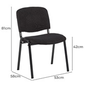 Temple &amp; Webster Stackable Office Conference Chairs