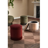 Temple &amp; Webster Hepburn Velvet Storage Ottoman