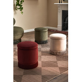 Temple &amp; Webster Hepburn Velvet Storage Ottoman
