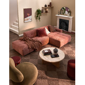 Temple &amp; Webster Quinn 4 Seater Upholstered Sofa with Open-End Chaise
