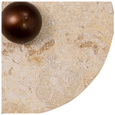 Temple &amp; Webster Hector Travertine-look LED Wall Sconce