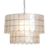 Temple & Webster Idris Capiz Shell Pendant