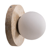 Temple &amp; Webster Hayes Travertine-look Wall Sconce