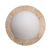 Temple &amp; Webster Hayes Travertine-look Wall Sconce