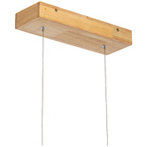 Temple &amp; Webster Omar Rubberwood LED Pendant Light