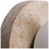 Temple &amp; Webster Hayes Travertine-look Wall Sconce