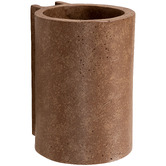Temple &amp; Webster Lena Travertine-look Wall Sconce
