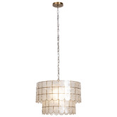 Temple &amp; Webster Idris Capiz Shell Pendant Light