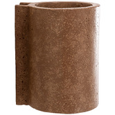 Temple &amp; Webster Lena Travertine-look Wall Sconce