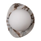 Temple &amp; Webster Terra Calacatta Viola Marble Wall Sconce