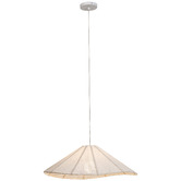 Temple &amp; Webster Tamsin Organic Linen Pendant Light