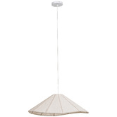 Temple &amp; Webster Tamsin Organic Linen Pendant Light