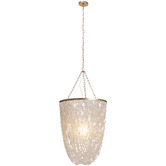 Temple &amp; Webster Rubi Capiz Shell Chandelier