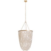 Temple &amp; Webster Rubi Capiz Shell Chandelier