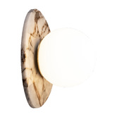 Temple &amp; Webster Terra Calacatta Viola Marble Wall Sconce