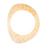 Temple &amp; Webster Terra Travertine-Look Stone Wall Sconce