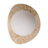 Temple &amp; Webster Terra Travertine-Look Stone Wall Sconce