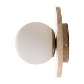 Temple &amp; Webster Terra Travertine-Look Stone Wall Sconce