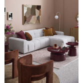 Temple &amp; Webster Rhea Travertine Floor Lamp