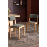 Temple &amp; Webster Alex Solid Oak Wood Dining Chairs