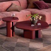 Temple &amp; Webster Merlot Premium Hex 90cm Coffee Table