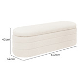 Temple &amp; Webster Cosy Teddy Storage Ottoman Bench
