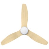 Temple &amp; Webster Alina 132cm DC Low Profile Ceiling Fan with LED Light