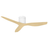 Temple &amp; Webster Alina 132cm DC Low Profile Ceiling Fan with Remote Control