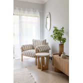 Temple &amp; Webster Annalisa Travertine Stone Side Table