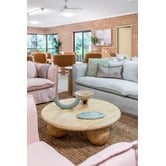 Temple &amp; Webster Hendry Round Mango Wood Coffee Table
