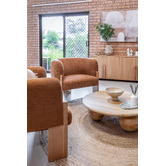 Temple &amp; Webster Natural Alba Hand-Woven Jute Round Rug