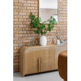 Temple &amp; Webster 170cm Florence Premium 4 Door Oak Wood Sideboard