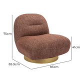 Temple &amp; Webster Cobble Swivel Accent Chair