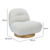 Temple &amp; Webster Cobble Swivel Accent Chair