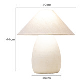 Temple &amp; Webster Ariel Cement Table Lamp