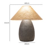 Temple &amp; Webster Sabi Edgar Cement Table Lamp